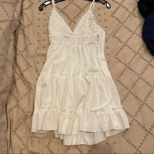 White lace dress!
